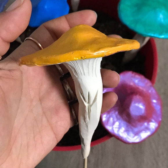 3 Magic Mushroom Garden Stakes 🤗✨🍄 - Picture 13 of 16